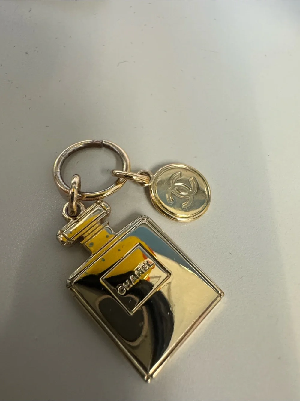 CHANEL Charm Set with Black Velvet Pouch and Chanel Number 5 1.5 ml.